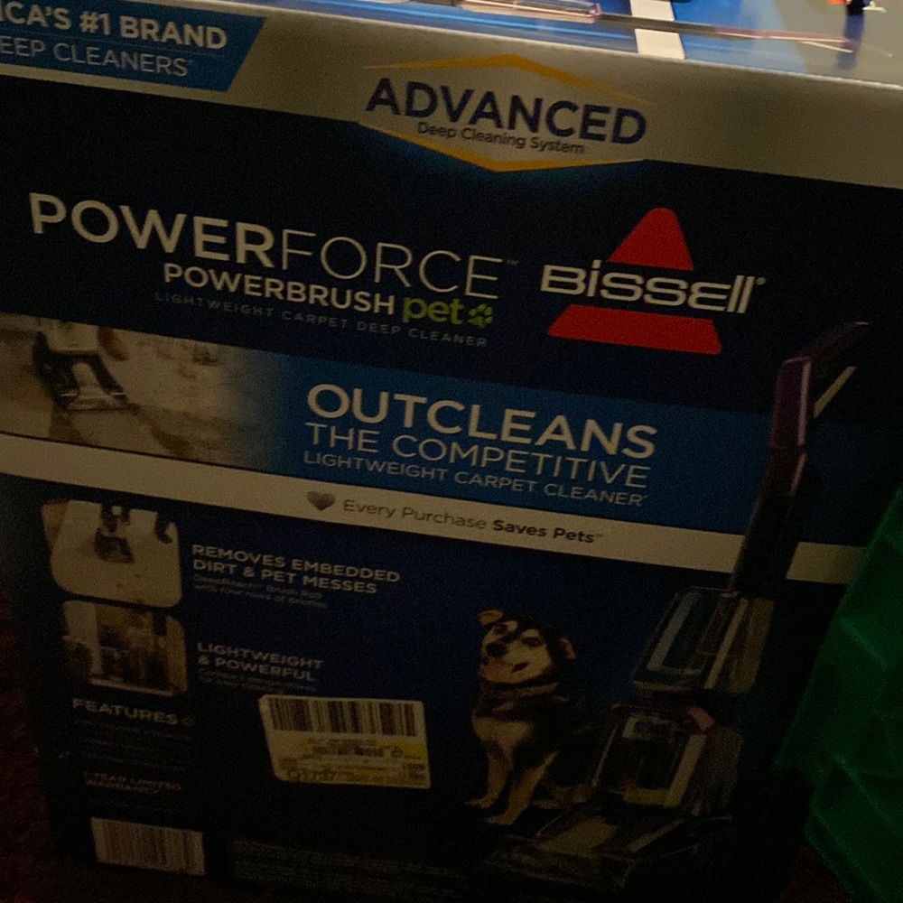 Bissell Powerforce Powerbrush Pet Lightweight Carpet Washer Cleaner Easy Clean